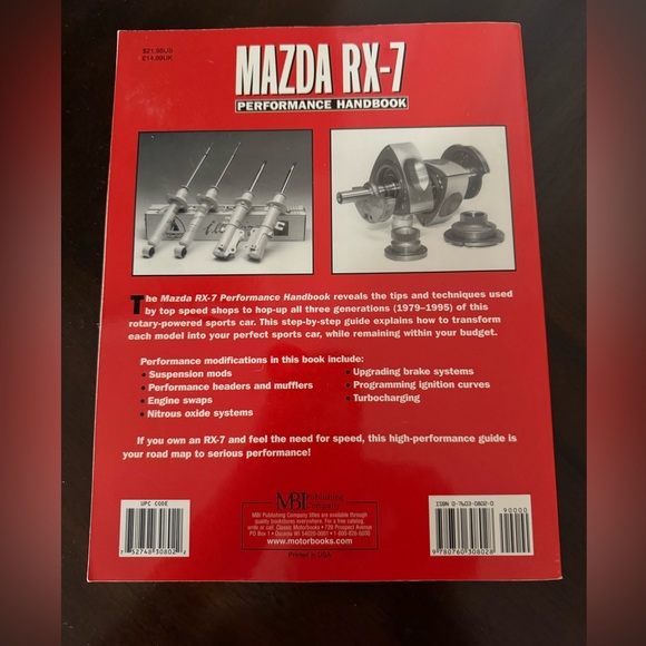 Mazda RX-7 Performance Handbook by Mike Ancas - Picture 2 of 2